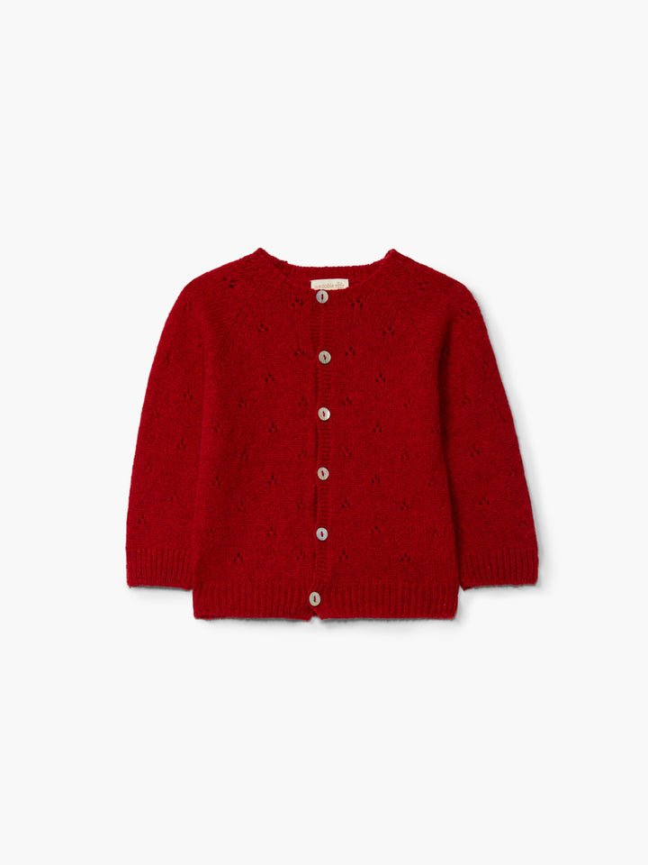 Cardigan in lana merino bordeaux 11308D 68 WEDOBLE 