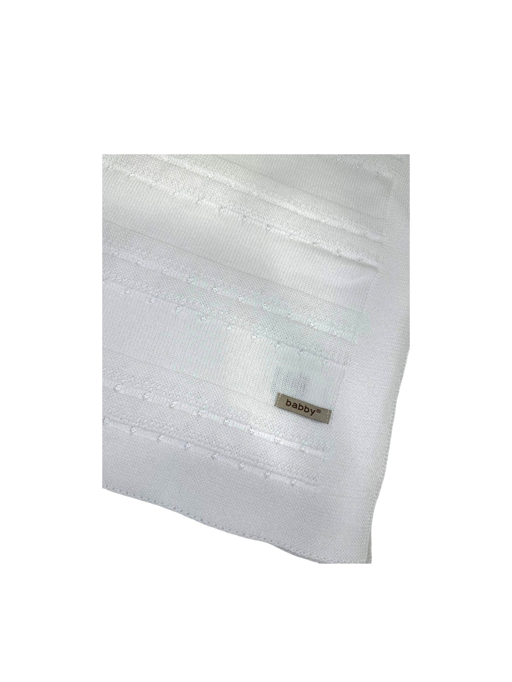 Copertina in filo traforato bianco 26121 10 Babby 