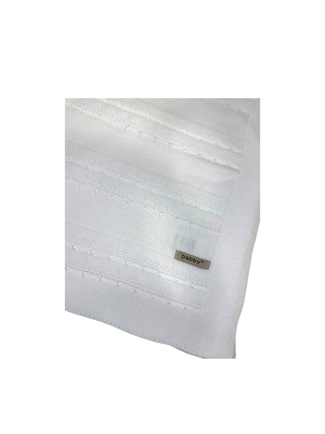 Copertina in filo traforato bianco 26121 10 Babby 