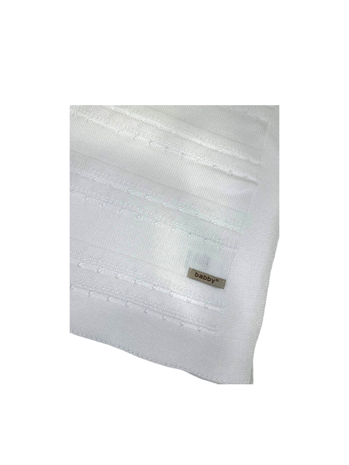 Copertina in filo traforato bianco 26121 10 Babby 
