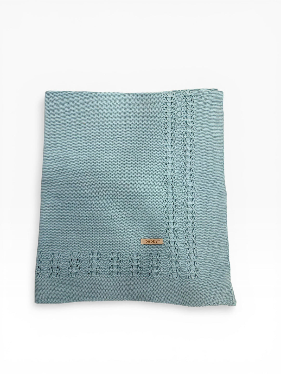 Coperta in filo traforato azzurro 26122 52 Babby 