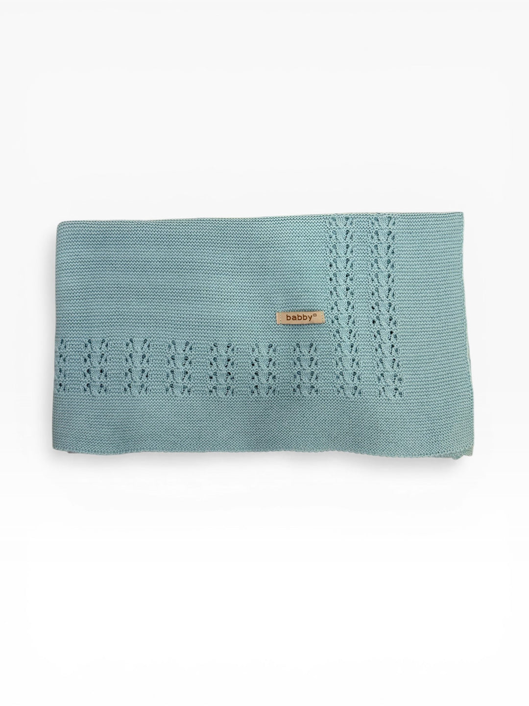 Coperta in filo traforato azzurro 26122 52 Babby 