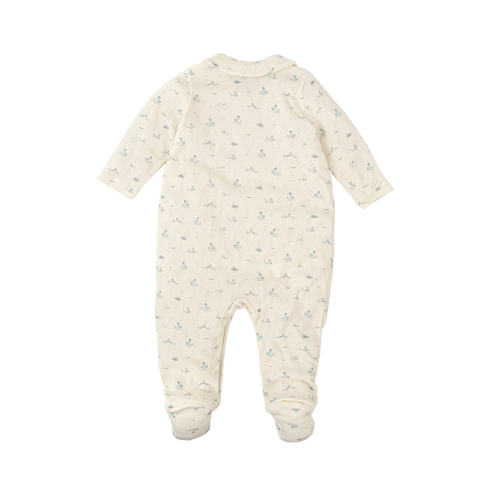 Tutina in cotone traforato con stampa 11226 CE BABIDU 