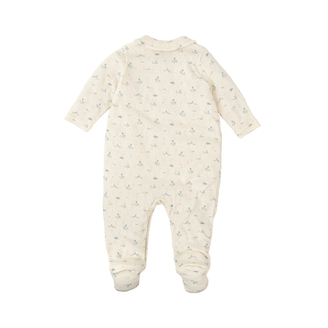 Tutina in cotone traforato con stampa 11226 CE BABIDU 