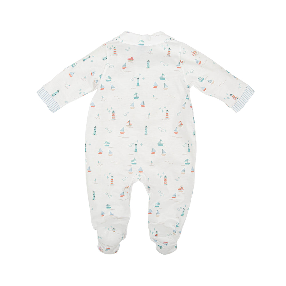 Tutina in cotone a tema marino 13221 MU BABIDU 