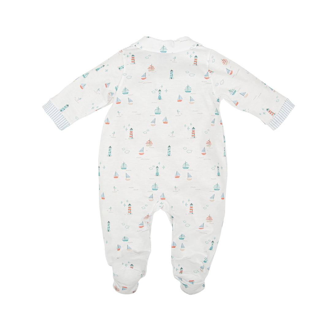 Tutina in cotone a tema marino 13221 MU BABIDU 