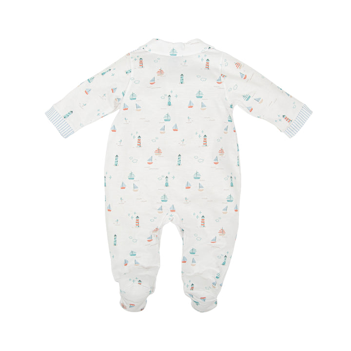 Tutina in cotone a tema marino 13221 MU BABIDU 