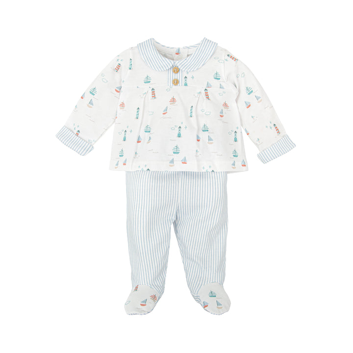Completo con stampa nautica e righe 50221 CE BABIDU 