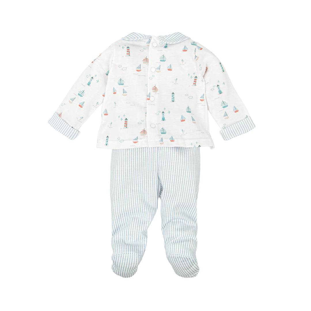 Completo con stampa nautica e righe 50221 CE BABIDU 