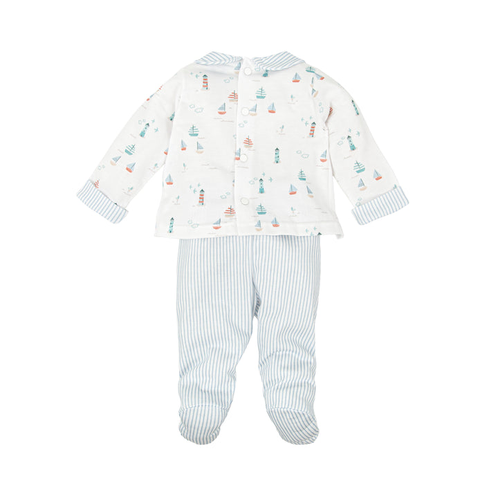 Completo con stampa nautica e righe 50221 CE BABIDU 