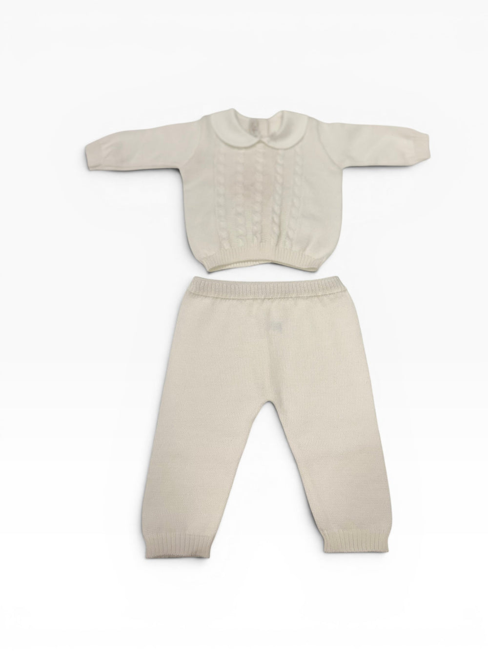Completo in filo a treccina bianco 564 BI BABY Lord 