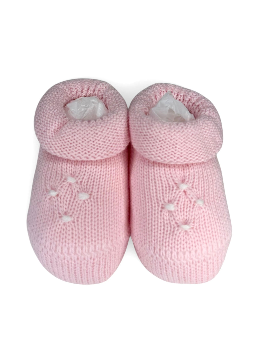Scarpine in filo rosa con lavorazione a nido d'ape 765 BR BABY Lord 