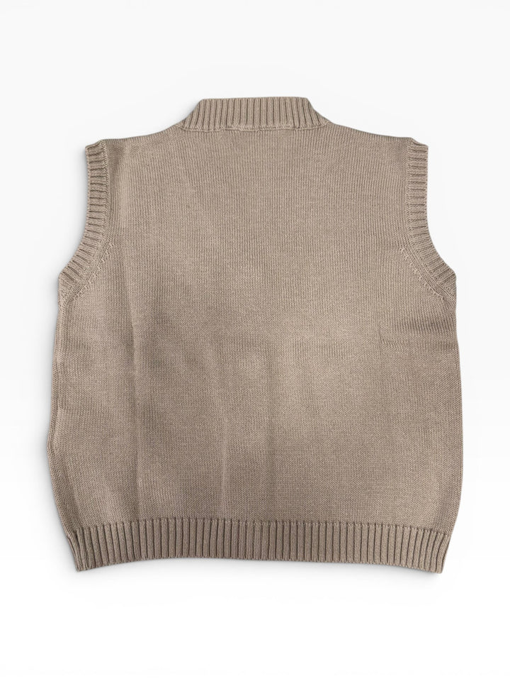 Gilet in filo con trecce neonato 03602/1 BS LA NUIT 
