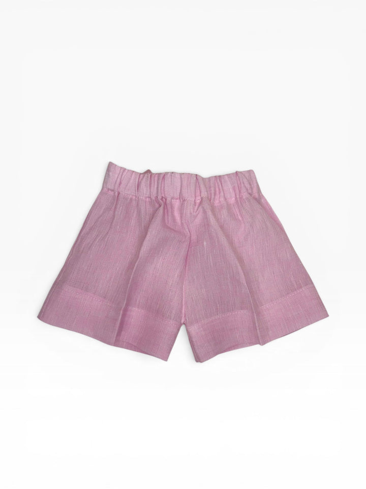 Pantaloncini in lino con fiocco GAIA 84 Mantì 
