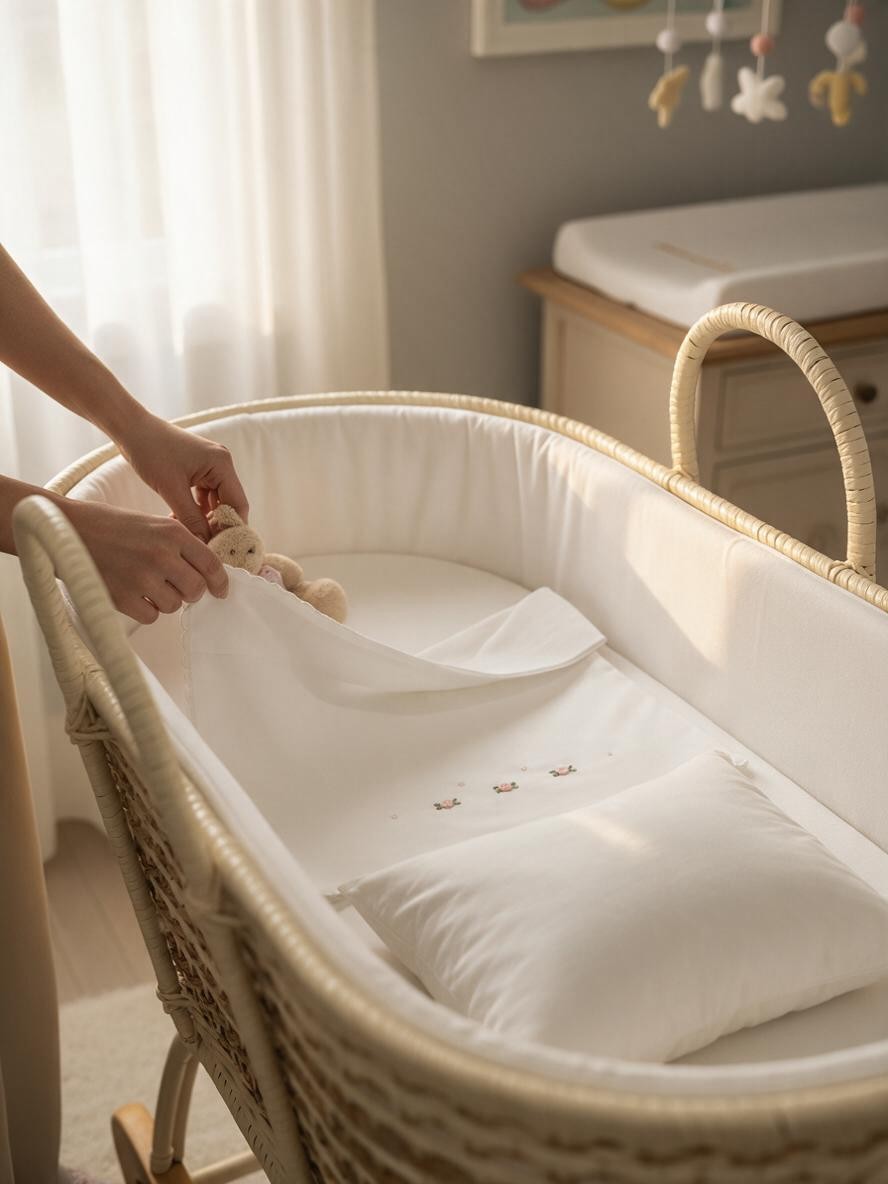 Set lenzuolino 3 pezzi ricamato a mano LN8750 BR Teto e Tatta 