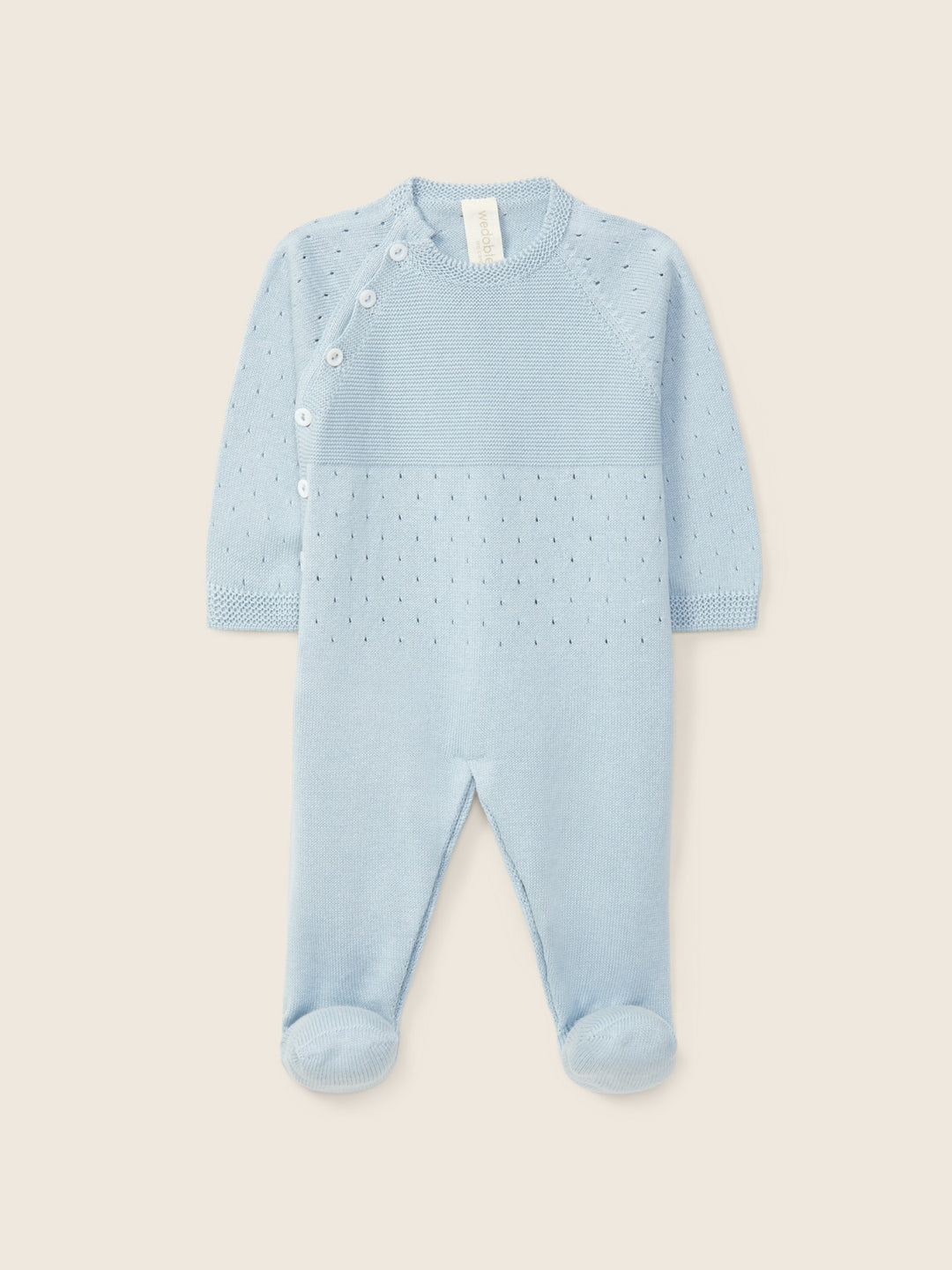 Tutina in filo traforata a maniche lunghe 01346A 11 WEDOBLE 