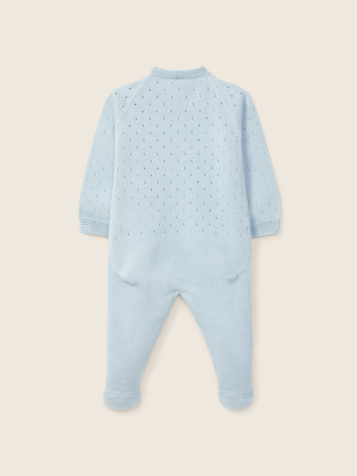 Tutina in filo traforata a maniche lunghe 01346A 11 WEDOBLE 