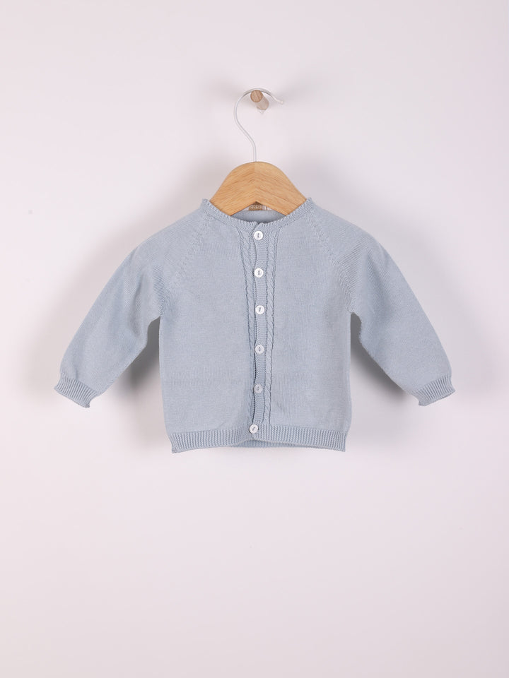 Cardigan scollo tondo in filo 04308B 01 WEDOBLE 