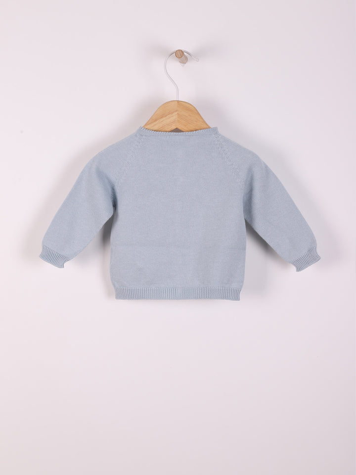 Cardigan scollo tondo in filo 04308B 01 WEDOBLE 