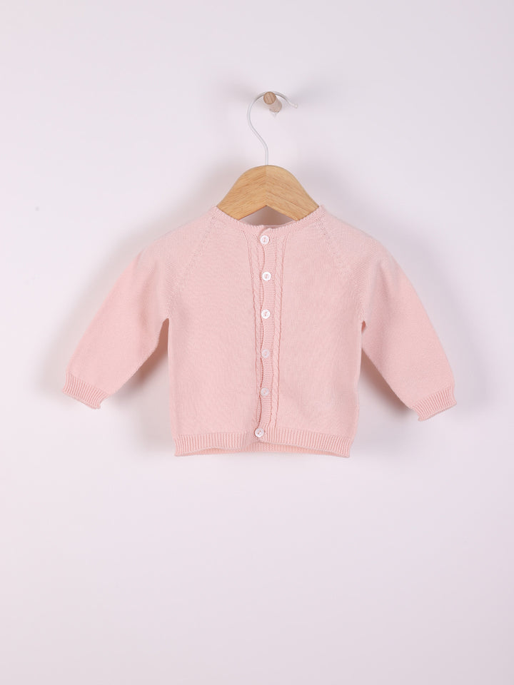 Cardigan scollo tondo in filo 04308B 02 WEDOBLE 