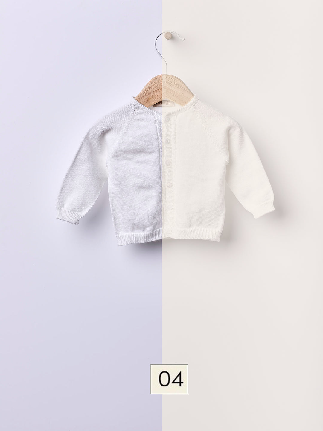 Cardigan scollo tondo in filo 04308B 04 WEDOBLE 