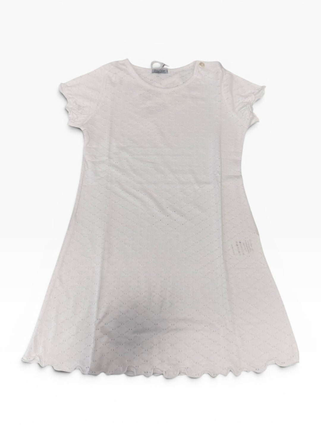 Camicia da notte estiva in cotone traforato BSE 9133J00 01# SOTTOCOPERTA 