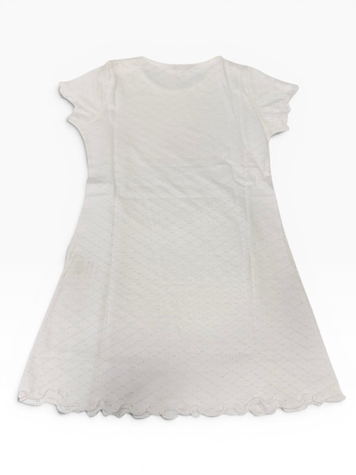 Camicia da notte estiva in cotone traforato BSE 9133J00 01# SOTTOCOPERTA 