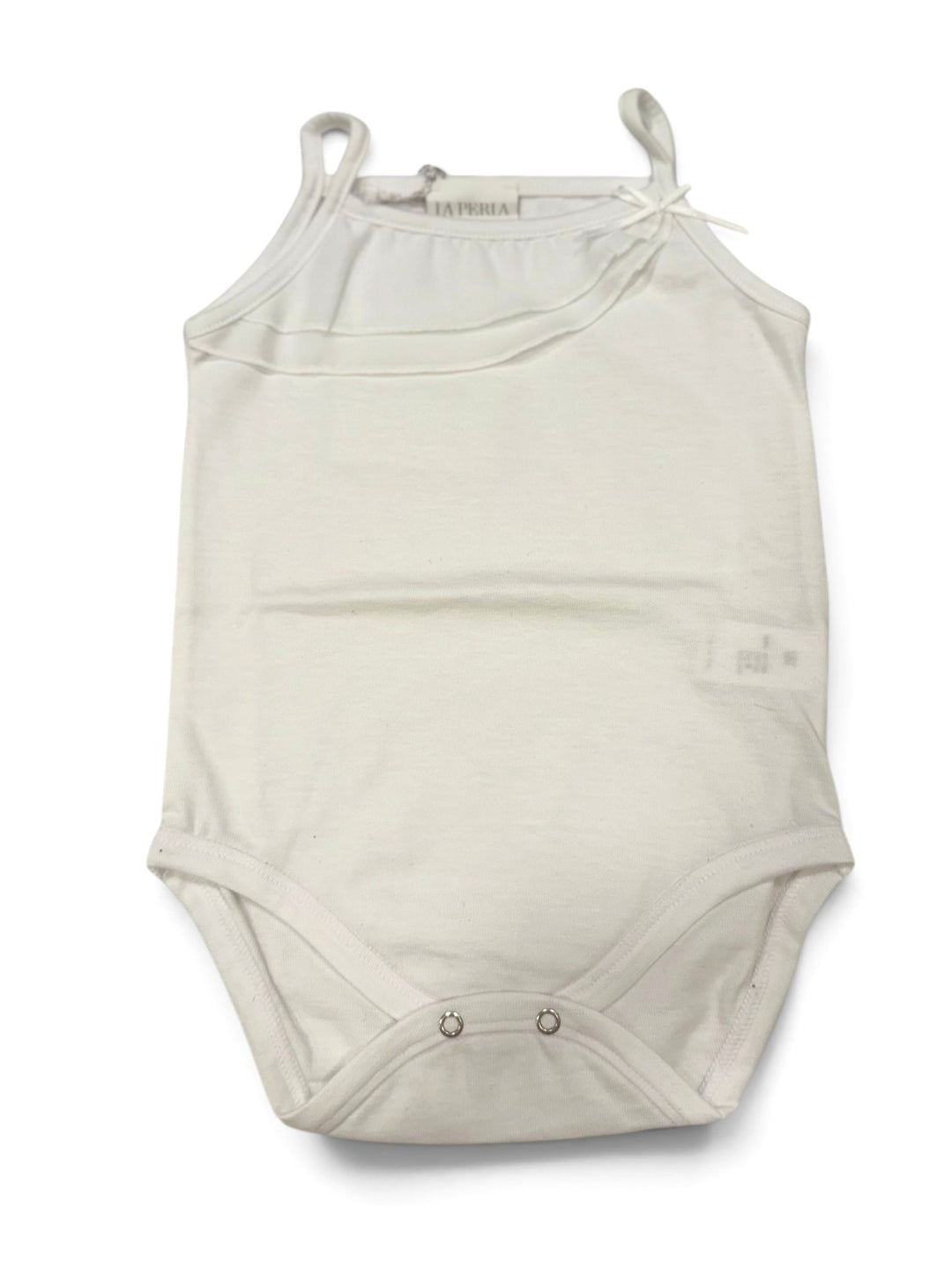 Body bianco con volant e fiocchetto 50481 X0 La Perla 