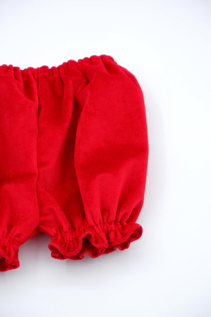 Culotte in velluto rosso NUVOLA 30 Mantì 
