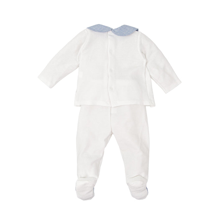 Completo in cotone con dettagli ricamati 51361 JE BABIDU 