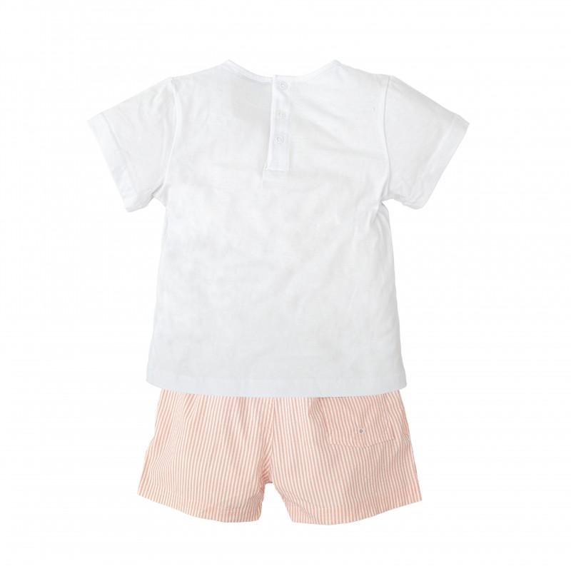 Completino mare a righe arancioni 46781 AR BABIDU 