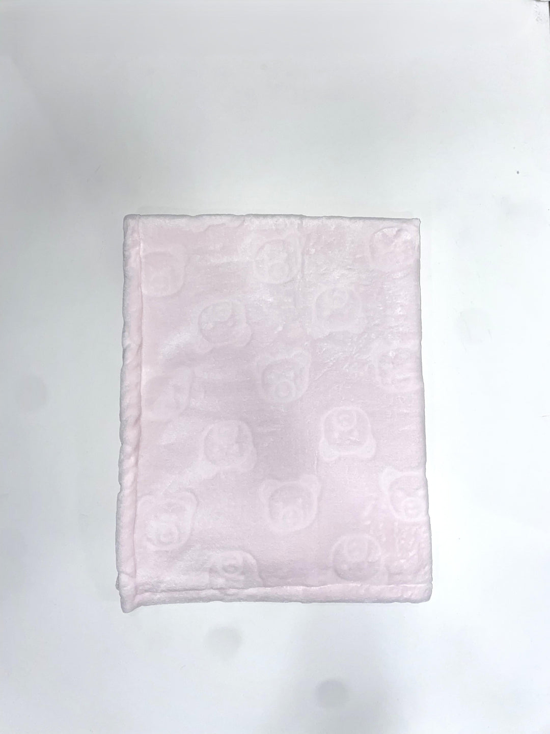 Copertina in pile rosa con dettagli orsetti PL8352 RO Teto e Tatta 