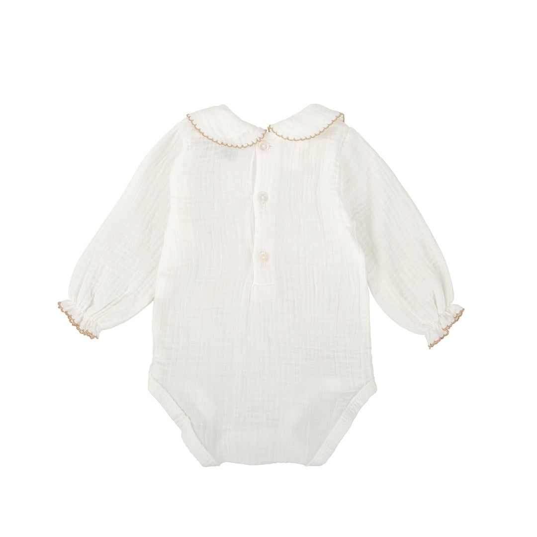 Body con colletto ricamato 1904 LA BABIDU 