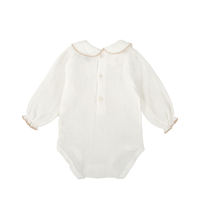 Body con colletto ricamato 1904 LA BABIDU 