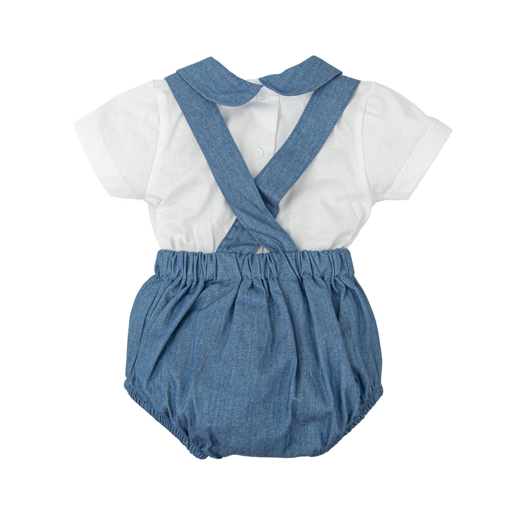 Salopette effetto denim 41415 JE BABIDU 