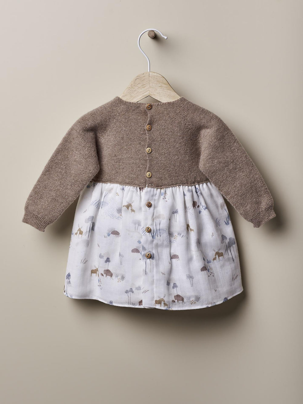 Abito con gonn a in cotone a fantasia 04404R 09 WEDOBLE 