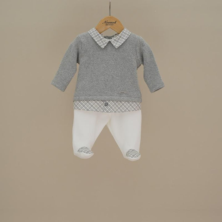 Completo due pezzi grigio e a quadretti 213C GR NINNAOH 