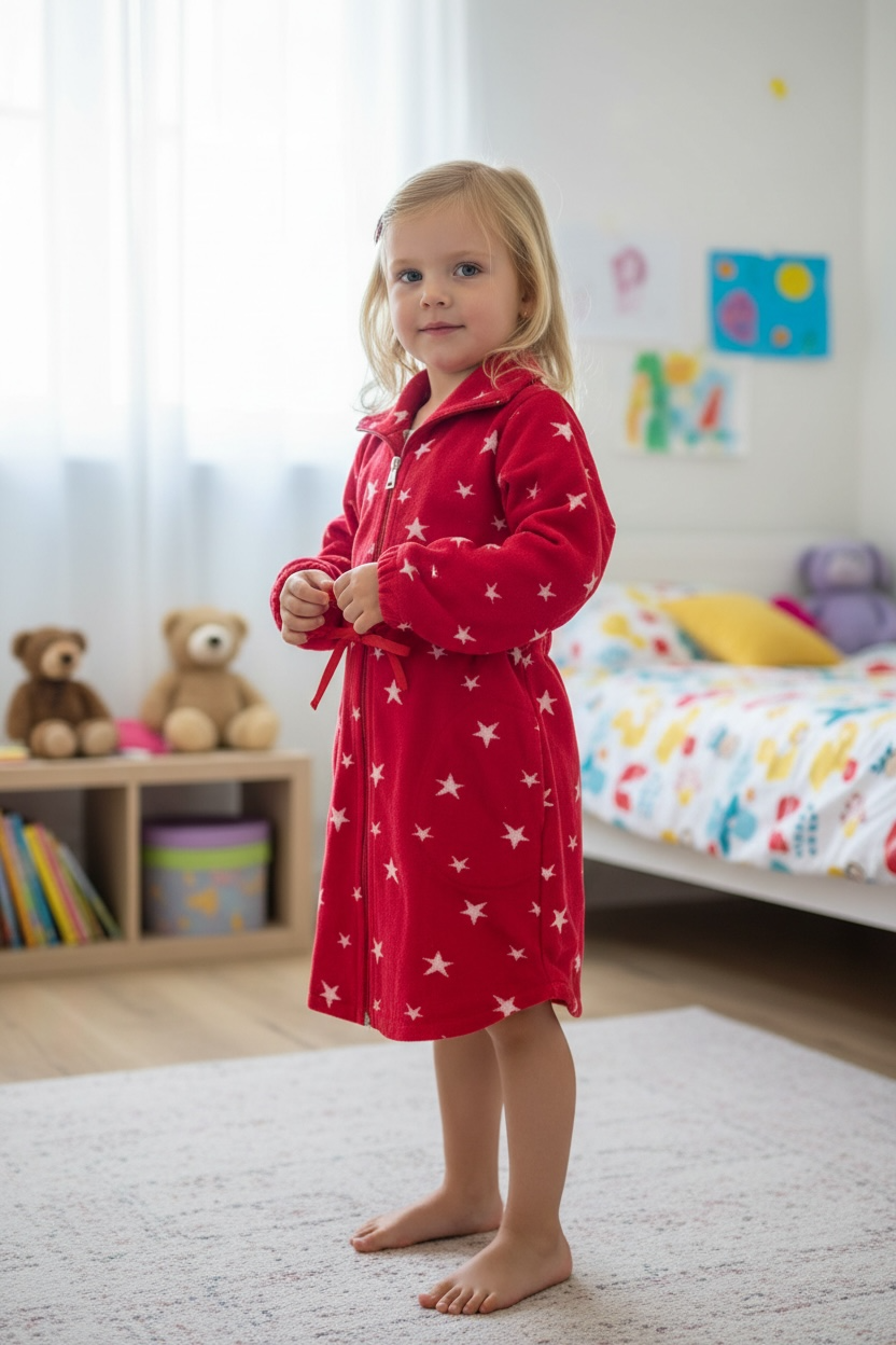 Veataglia in pile con fantasia a stelle CLARA RS Bobosette! 