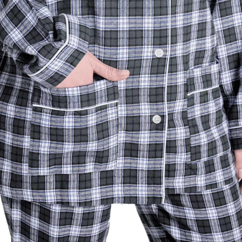 Lady Law - Lucy woman, pigiama, cotone (S IT DONNA, VERDE SCOZZESE Lady Law - Lucy woman, pigiama, cotone (S IT DONNA, VERDE SCOZZESE