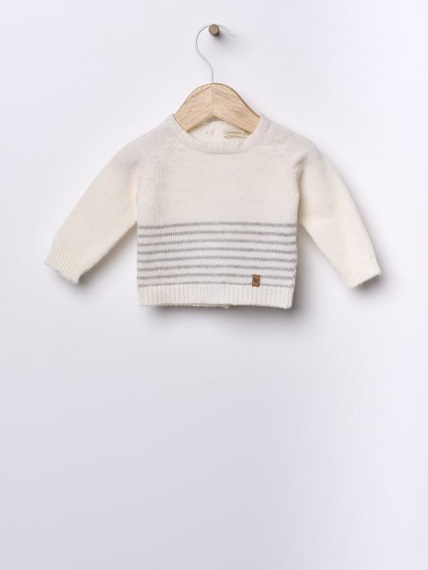 Maglione a righe in lana merino 09301A 17 WEDOBLE 