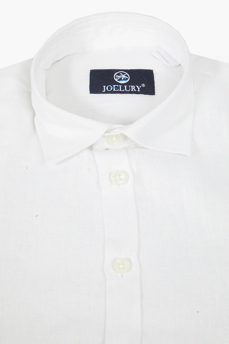 Camicia lino bianco FRANCESE BI Antigua 