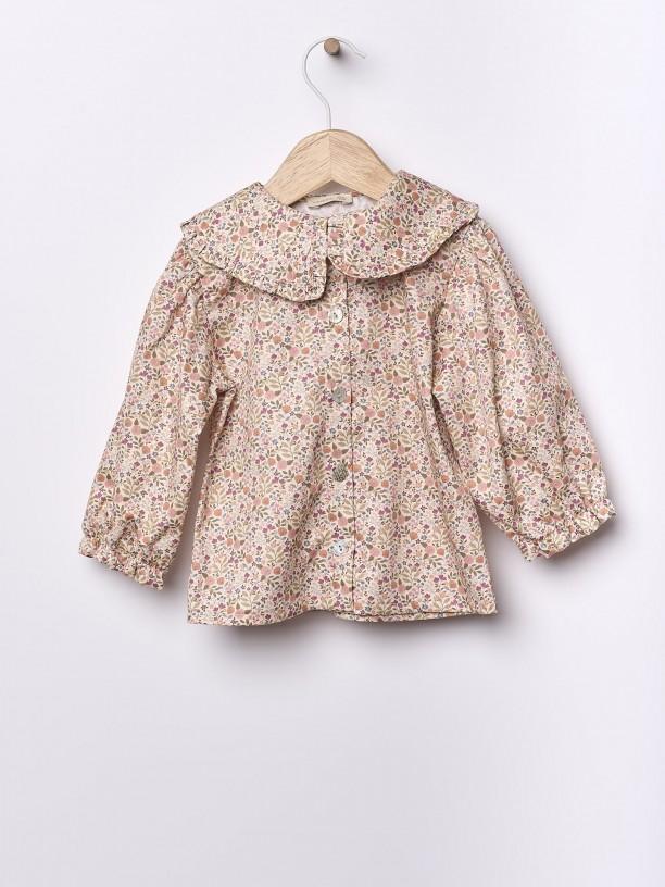 Blusa con motivo floreale 12720F 90 WEDOBLE 