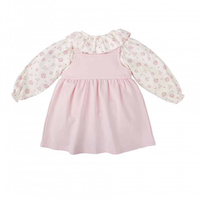 Salopette con camicia a fantasia 90614 RO BABIDU 