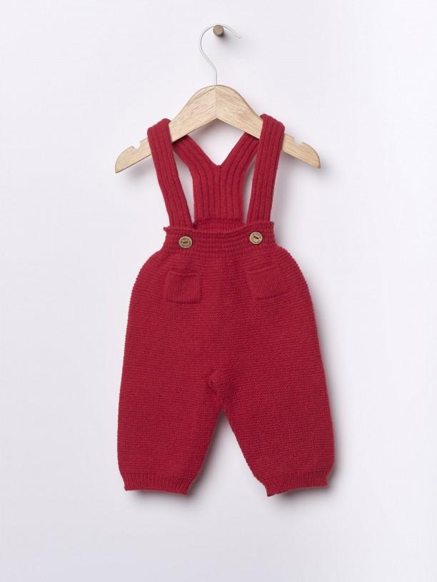 Salopette in lana merino 09322C 05 WEDOBLE 