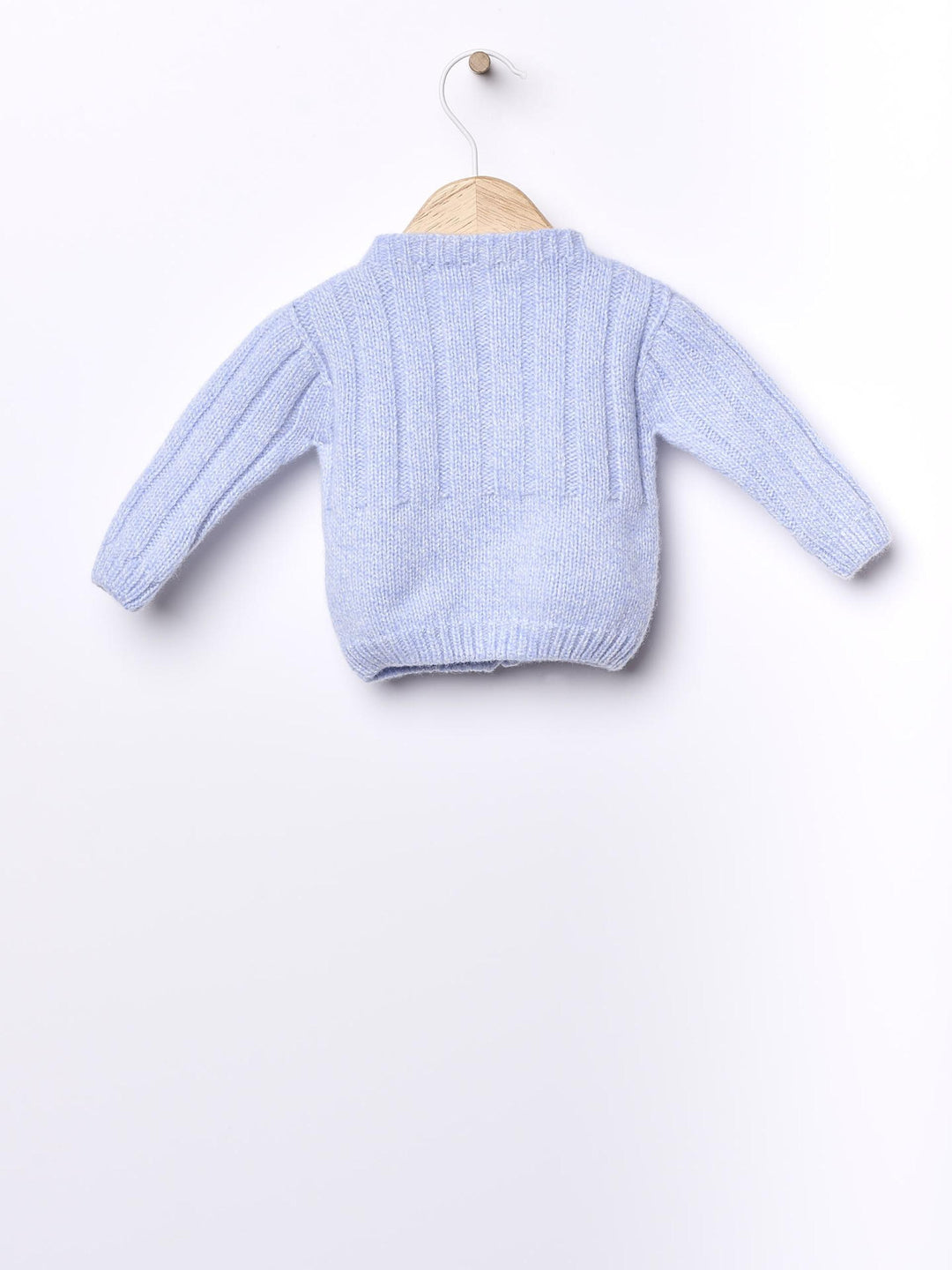 Cardigan a coste in lana 04308A 43 WEDOBLE 