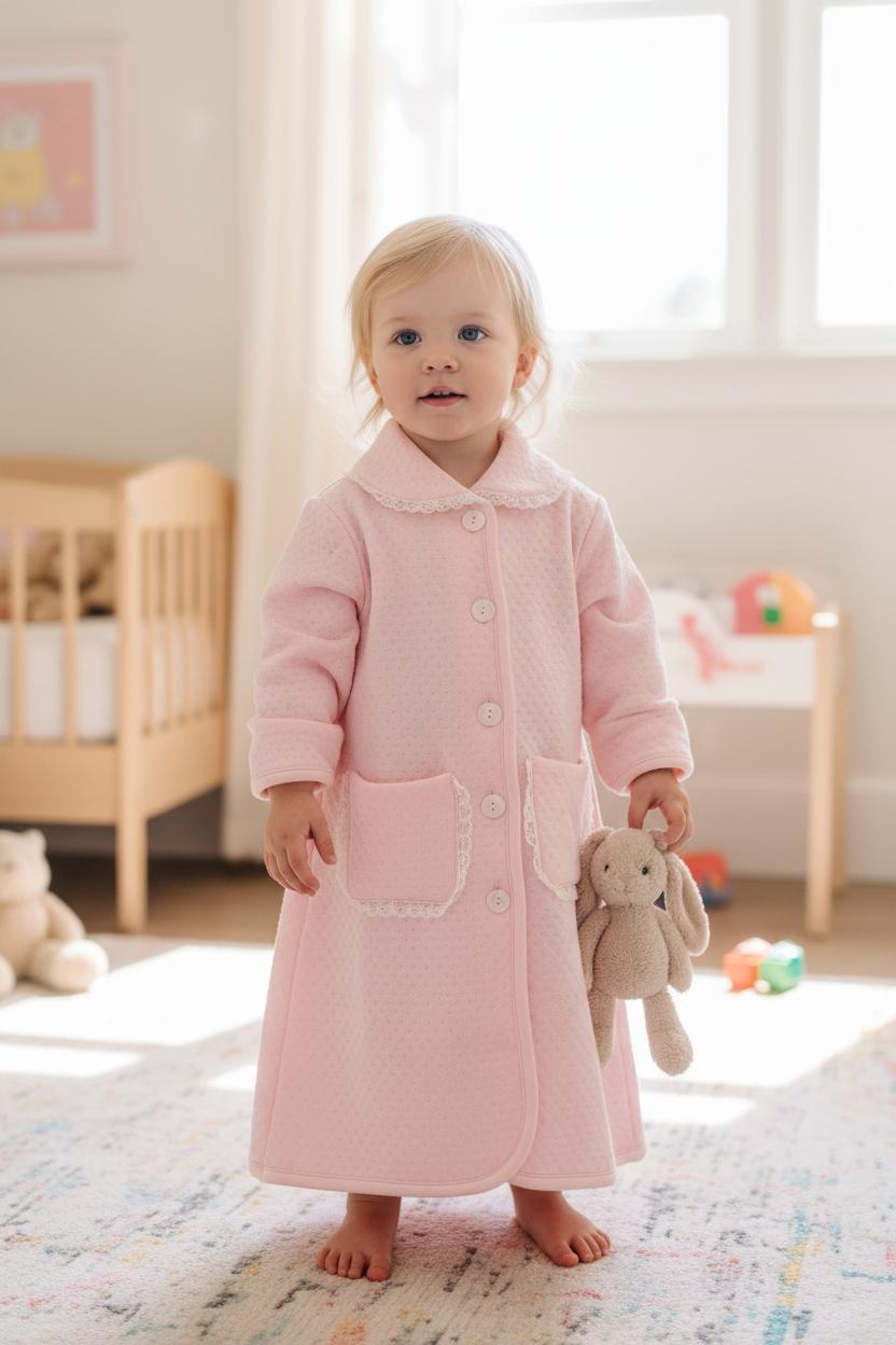 Veataglia in caldo cotone con dettagli in pizzo macramè SOGNO RO# SOTTOCOPERTA 