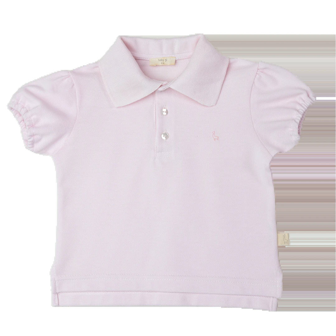 Polo piquè rosa PL173GMC RO Baby gi 