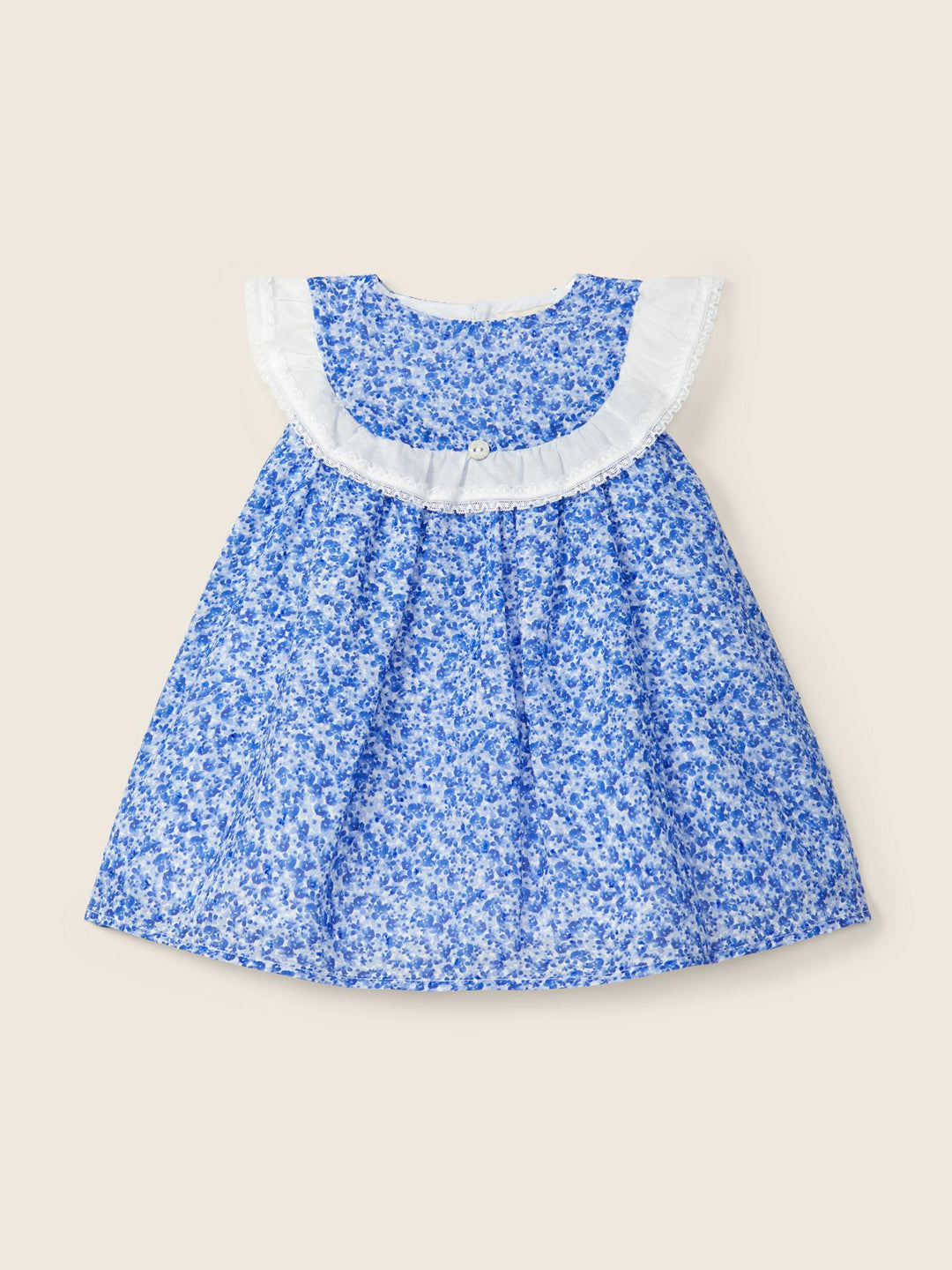 Abito con vivace fantasia floreale blu 07704A 90 WEDOBLE 