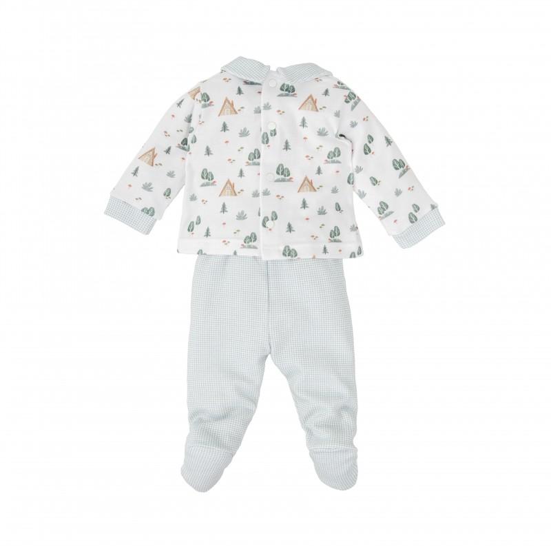 Tutina due pezzi a fantasia 52124 VE BABIDU 