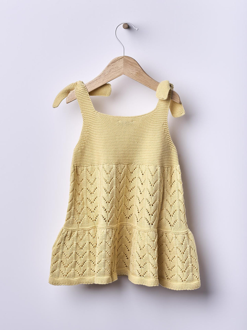 Abito con spalline sottili lavorato a maglia in cotone biologico 07304A 58 WEDOBLE 